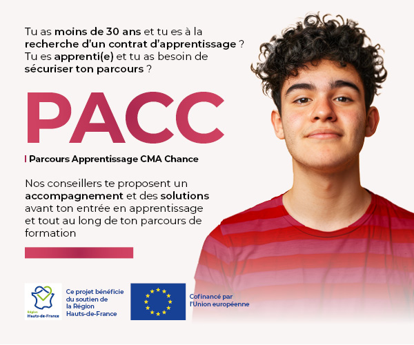 PACC – Parcours Apprentissage CMA Chance 2024-2026