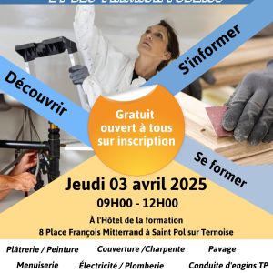 salon des métiers du batiment saint pol sur ternoise 3 avril 2025